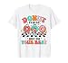 Test Day Shirt Donut Stress Just Do Your Best Teacher Groovy T-Shirt