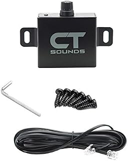 CT Sounds Amplifier Bass Knob (Works ONLY on CT's T-Series Amp), Easy Installation