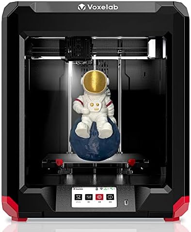 Voxelab Aries 3D Printer,Semi-closed FDM 3D Printer,WiFi Printing,Built-in LED Print Lights and Photoelectric Sensor,Filament Detection,Resume Printing,Touch Screen,Print Size 200*200*200mm