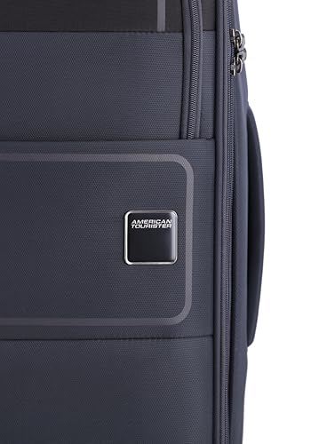 Image of American Tourister Phillyplus Large with TSA Lock & 8 Wheels Soft Polyester Check-in Suitcase for Holiday /Trolley Bag for Travel /Travel Bag with Double Spinner Wheels for Unisex