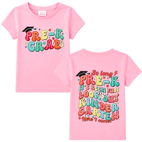 Image of Preschool Graduation Shirt for Kids Pre-K Grad Gifts for Girls Boys T-Shirt Top