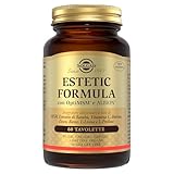 Solgar Estetic Formula, 60 tavolette, Integratore per Capelli, Pelle e Unghie, con Vitamina C, Zinco, Rame, MSM, Alga Lithotamnion Calcareum, L-Lisina e L-Prolina