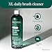 EcoTools XL Daily Brush Cleaner, Makeup Brush Spray Refill, Quick Dry Cleaning Solution For Beauty Tools, Fragrance Free, Extra Large Size, Cruelty-Free & Vegan, 16 fl oz./473 ml. Bottle