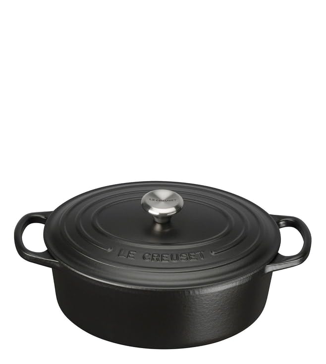 Image of LC Evo Oval Casserole 23 Satin Black