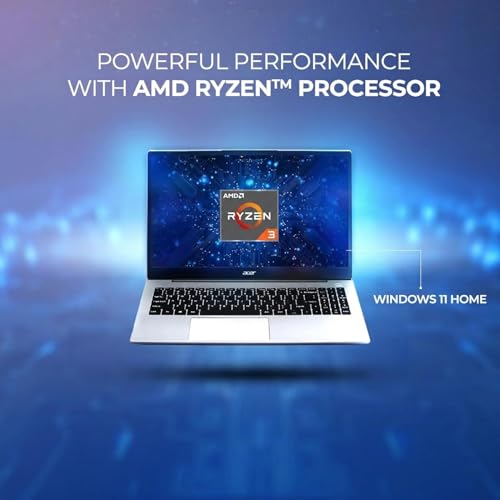Image of Acer Aspire 3 Laptop AMD Ryzen 3-5400U (8 GB RAM /512 GB SSD /Windows 11 Home /MS Office Home & Student 2024 /WiFi 6) A325-42, 39.62 cm (15.6 inch) Full HD IPS Display, 1.79 KG, Pure Silver
