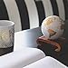 MOVA Globe – White and Gold 4.5” | Solar-Powered Rotating World Globe for Desk | Elegant Modern Decor | No Batteries or Wires