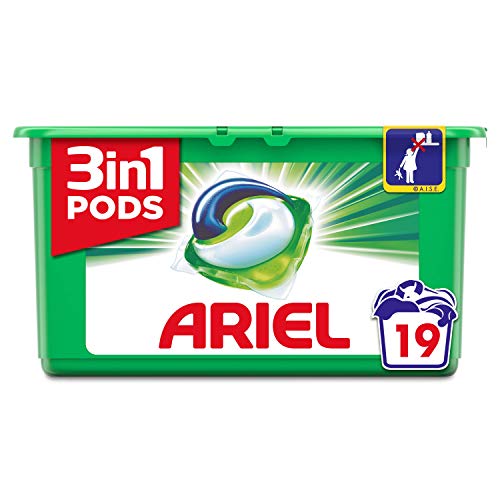 Ariel - Lessive 3en1 Pods - Régulier - 19 Capsules