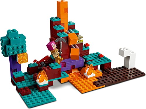 Image of LEGO Minecraft Warped Forest 21168 Toy Blocks|Present|Video Game|Boys|Girls|Ages 8 And Up|Multicolor