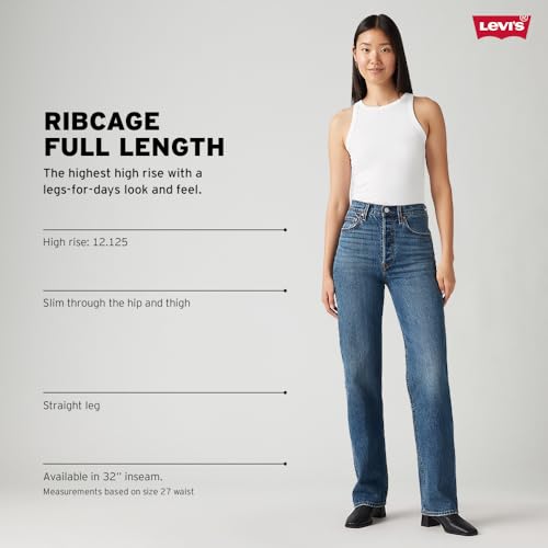 Image of Levi's Women's Ribcage Straight Full Length Jeans