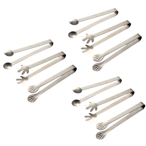 Juqoyue Pinzas para Azúcar, Pinzas para Cubitos, Pinzas para Café y Aperitivos, Pinzas Multifuncionales para Alimentos de Cocina