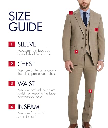 Image of Tommy Hilfiger TH Flex Modern Fit Suit Separates Jacket, Tan, 41 Regular