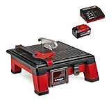 Einhell Akku-Fliesenschneider TE-TC 18/115 Li Power X-Change (Li-Ion, 18 V, max. 3.800 min-1, inkl. 115 mm Trennscheibe, inkl. 5,2 Ah Akku und Fastcharger)