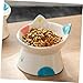BESPORTBLE Elevated Ceramic Cat Bowl for Comfortable Feeding High Base Design for Better Digestion and Easy Use Cute Cat Bowl for Snacks and Water Stylish and Stable Pet Dish