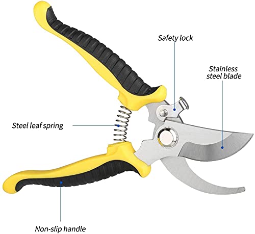 Pruning Shears Garden Scissors with Ergonomic Grip - Image 5