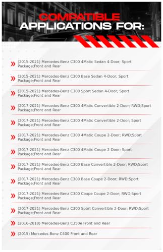 Image of R1 Concepts Front and Rear Brake Kit Fits 2015-2023 Mercedes-Benz C300