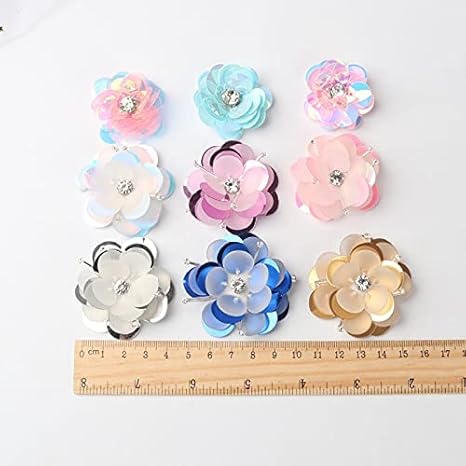 手作り 3d カラフルなスパンコールとビーズの花のパッチ 9 スタイル利用可能な Xeryd 折扣词 打折力度 Explorenouzil Com