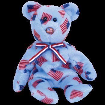 TY Beanie Baby - UNION the Bear (w/ USA Flag Nose) by Ty
