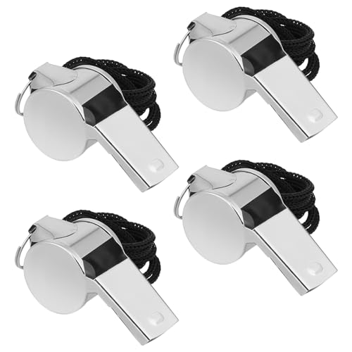 Perfk Handpfeifen Set 2-tlg - Laute Sportpfeifen Mit Lanyards Für Training