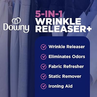 Downy Wrinkle Releaser Spray | All In One Wrinkle Release Spray, Odor Eliminator, Static Remover | Fabric Refresher & Ironing Aid for Clothes | 33.8 Fl Oz, Light Fresh Scent