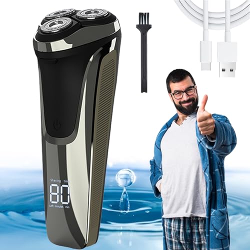 Electric Shaver, Electric Razor (Silver)