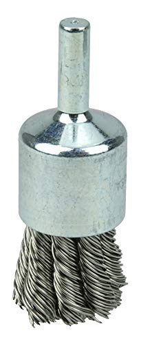 Image of Weiler 10030 3 /4 inch Knot Wire End Brush, .020 inch Stainless Steel Fill, Made in the USA