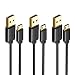 UGREEN Micro USB Cable 3 Pack 1.5FT Micro-USB to USB 2.0 A Male Cable Android Sync & Charging Cord