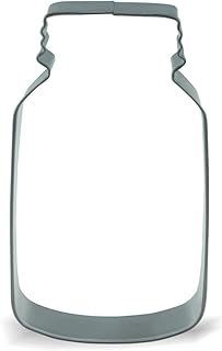 Keewah Mason Jar Cookie Cutter, 4 x 2.3 inch, Stainless Steel