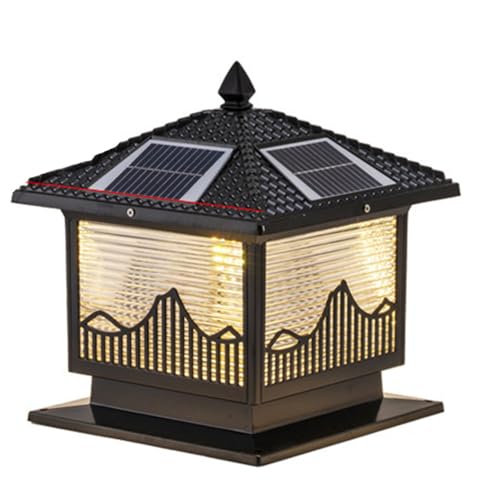 Lanterne extérieure pour pilier noir : sublimez vos soirées terrasse