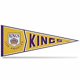 Rico Industries NHL Hockey Los Angeles Kings Retro 12" x 30" Felt Wall Décor Pennant - Great for Home/Bed Room/Man Cave Décor