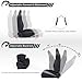 Universal Racing Seats Bucket Seats Reclinable Car Seats Adjustable Sport Seats PU Leather with Sliders 2 pcs (Black, 36.8