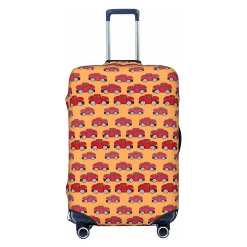 Red Cars Luggage Cover Protector Anti-Scratch Washable Fits 18-32 Inch Luggage-Large