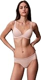 Calvin Klein Sujetador de Media Copa Mujer Lift Elástico, Beige (Beechwood), 75C