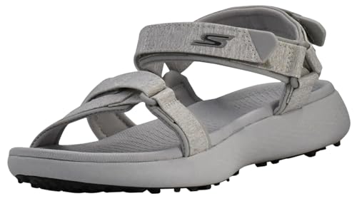 Skechers Women's 600 Spikeless Sandals Golf Shoe, Light Grey, 7 ...
