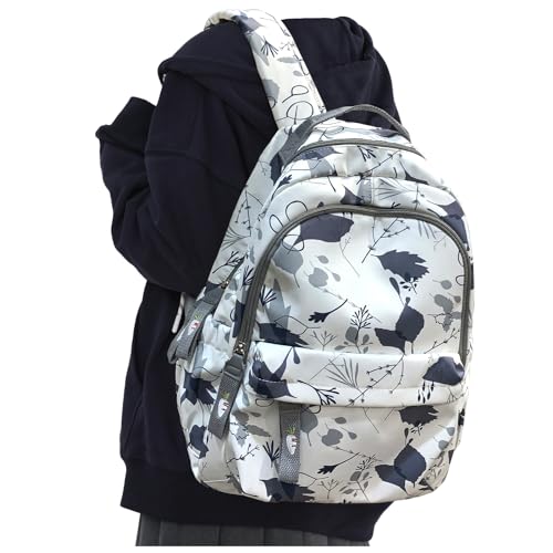 winspansy Backpack For School Girls Boys Aesthetic Lightweight Travel Daypack Simple Cute Backpack For Women Men Waterproof College High School Bookbag Fit 14 Inch Laptop Grey A1-grey, M