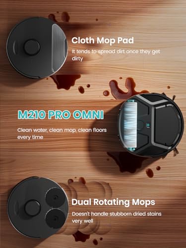 Image of Lefant Robot Vacuum and Mop, 18000Pa Strong Suction, Self-Cleaning with Auto Drying, LiDAR Navigation & Obstacle Avoidance, Tangle-Free Pet Hair, Slim, 800ml Dustbin, 5G WiFi