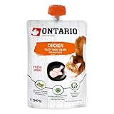 ONTARIO Chicken Fresh Meat Paste - Pack 8 -Suplemento para Gatos