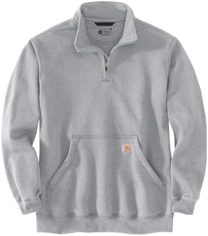 Carhartt Men's Loose Fit Midweight Quarter Zip Mock Neck Sweatshirt