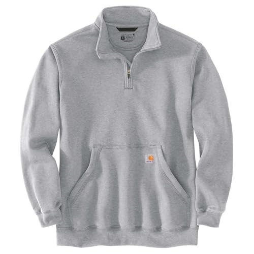 Image of Carhartt Men's Marquette 1 /4-Zip Mock-Neck Sweatshirt