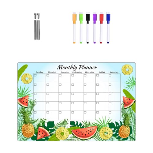 Tableau en acrylique transparent effaçable à sec pour menu de la semaine