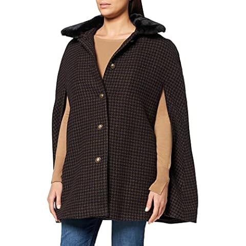 Naf Naf Women's M1 Ecru/BLEU Coat Cover