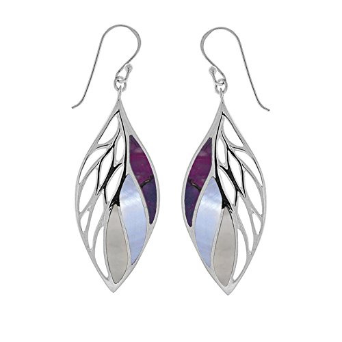Boma Jewelry Sterling Silver Leaf Earrings