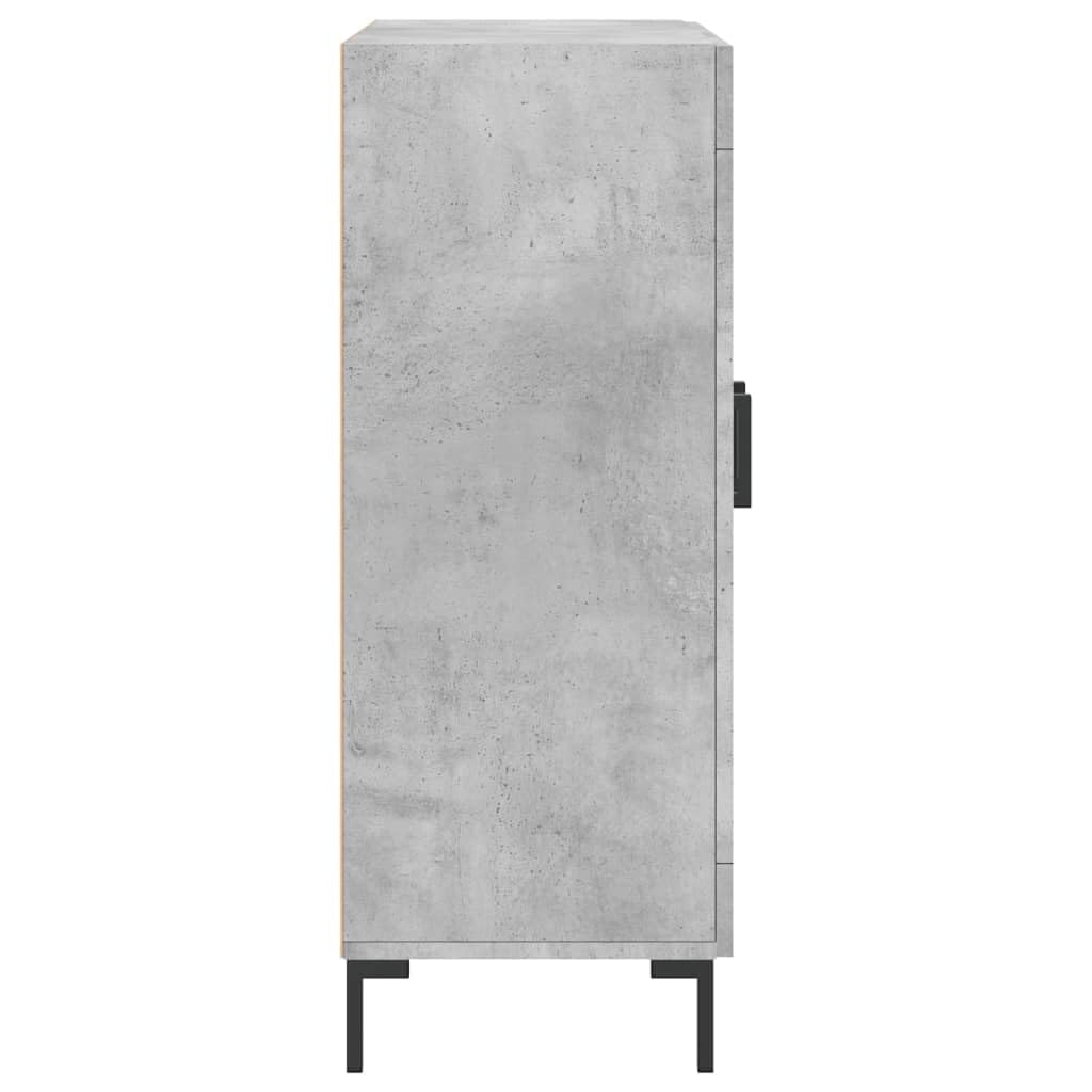 Credenza grigio cemento, 69,5 x 34 x 90 cm, comò