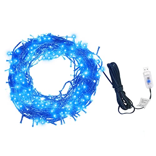Guirlande lumineuse LED bleue 15m homiuse pour deco de Noel et mariage