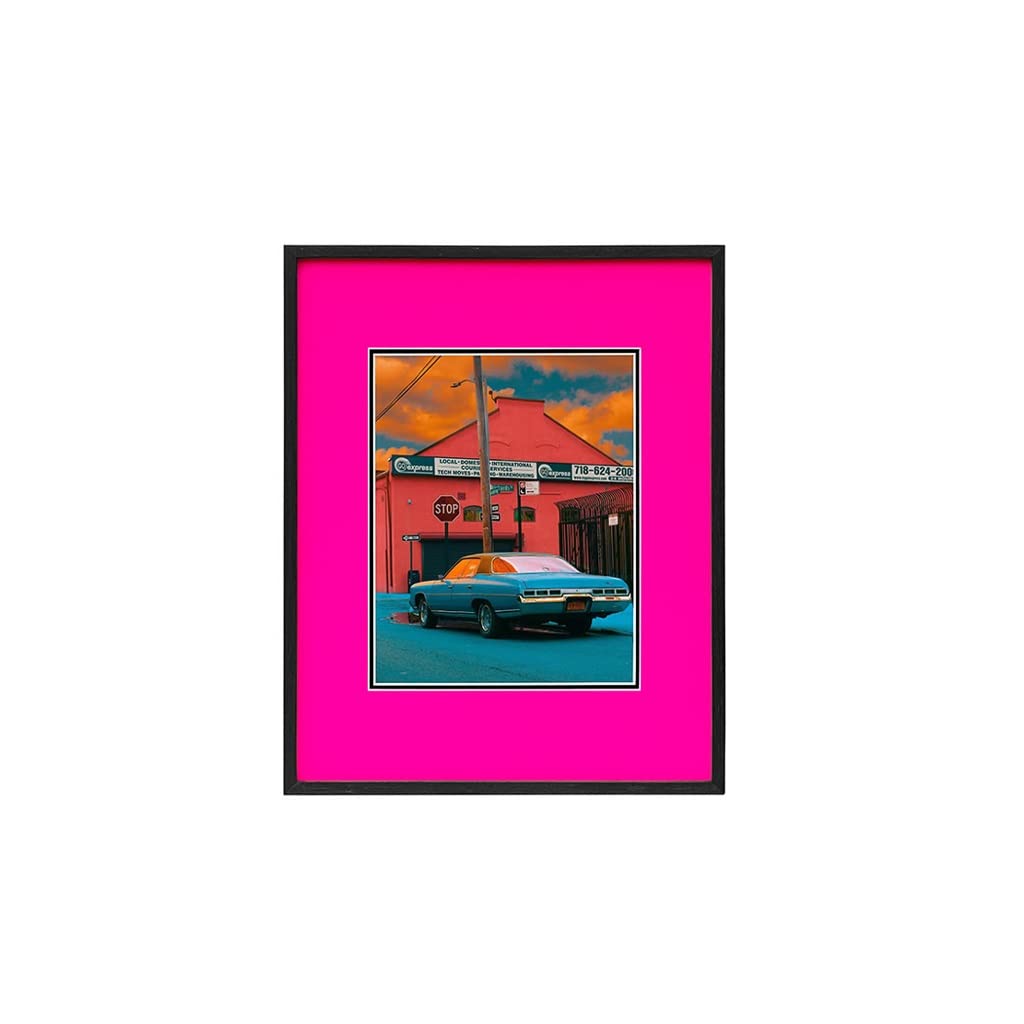 Cadre d'affiche 50x70cm rose grand format pour poster et photo murale