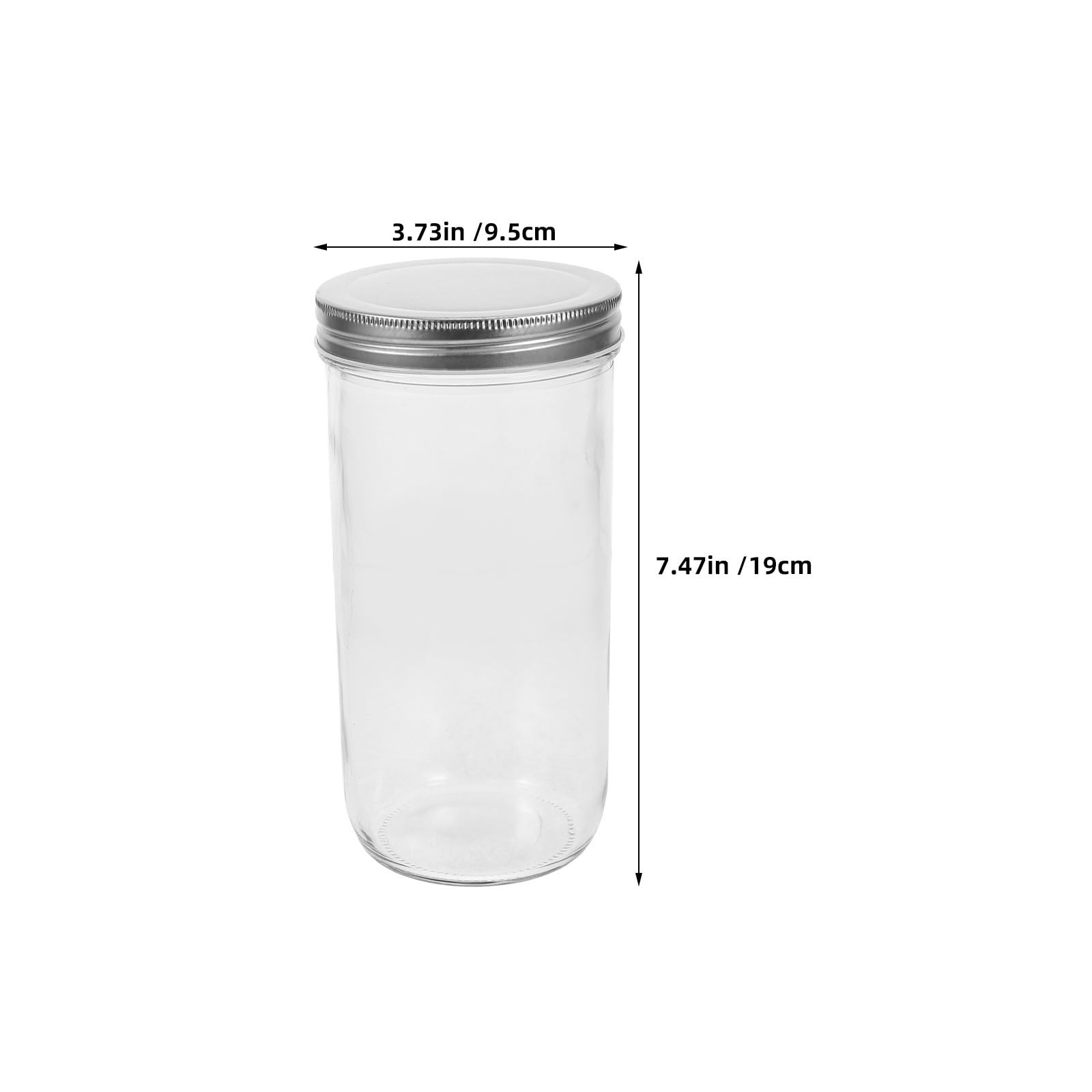 Operitacx 3 Piezas Tarro de Cristal Hermético de 36 Oz con Tapa para Cocina