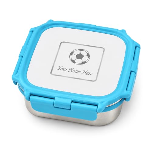 Image of SAVRI Personalized Kids Lunch Box with Name & Cartoon Engraved - Stainless Steel Leakproof Insulated Tiffin Box (300ml) | Customized School Lunch Box, Return Gift, Birthday Gift for Boys & Girls