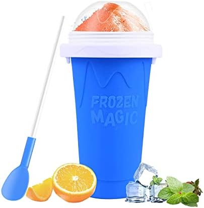 Slushie Maker Cup, Slushy Maker Frozen Magic Squeeze Cup Cooling Maker Cup Freeze Mug Milkshake, Portable Squeeze Ice Cup for Everyone