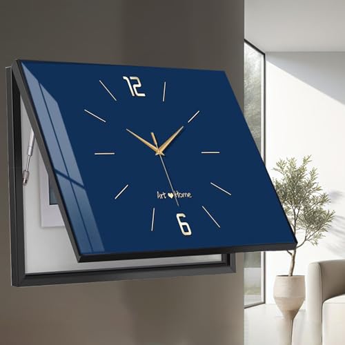 Cache compteur électrique horizontal bleu 60x50 pour masquer le boîtier - 2