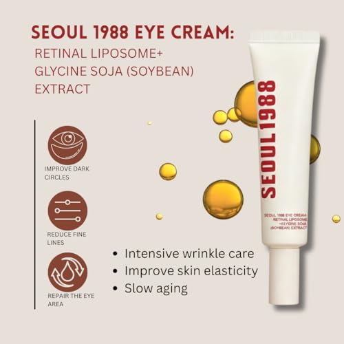 Image of SEOUL 1988 Eye Cream : Retinal Liposome 4% + Fermented Bean, wrinkle care, anti-aging, skin elasticity, pigmentation, brightening, retinol, 30ml /1.01 fl.oz. (SEOUL-1988)
