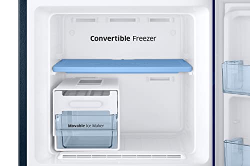 Image of Samsung 236L 2 Star Inverter Frost-Free Convertible 3 In 1 Double Door Refrigerator Appliance (RT28C3732HS /HL,Hydrangea Blue)